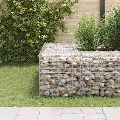 Vidaxl Gabion Planter surélevé Cube 50x50x50 cm Fil en acier