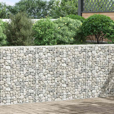 Vidaxl Gabion Planning Bucket Trapezium 150x20x100 cm en acier galvanisé