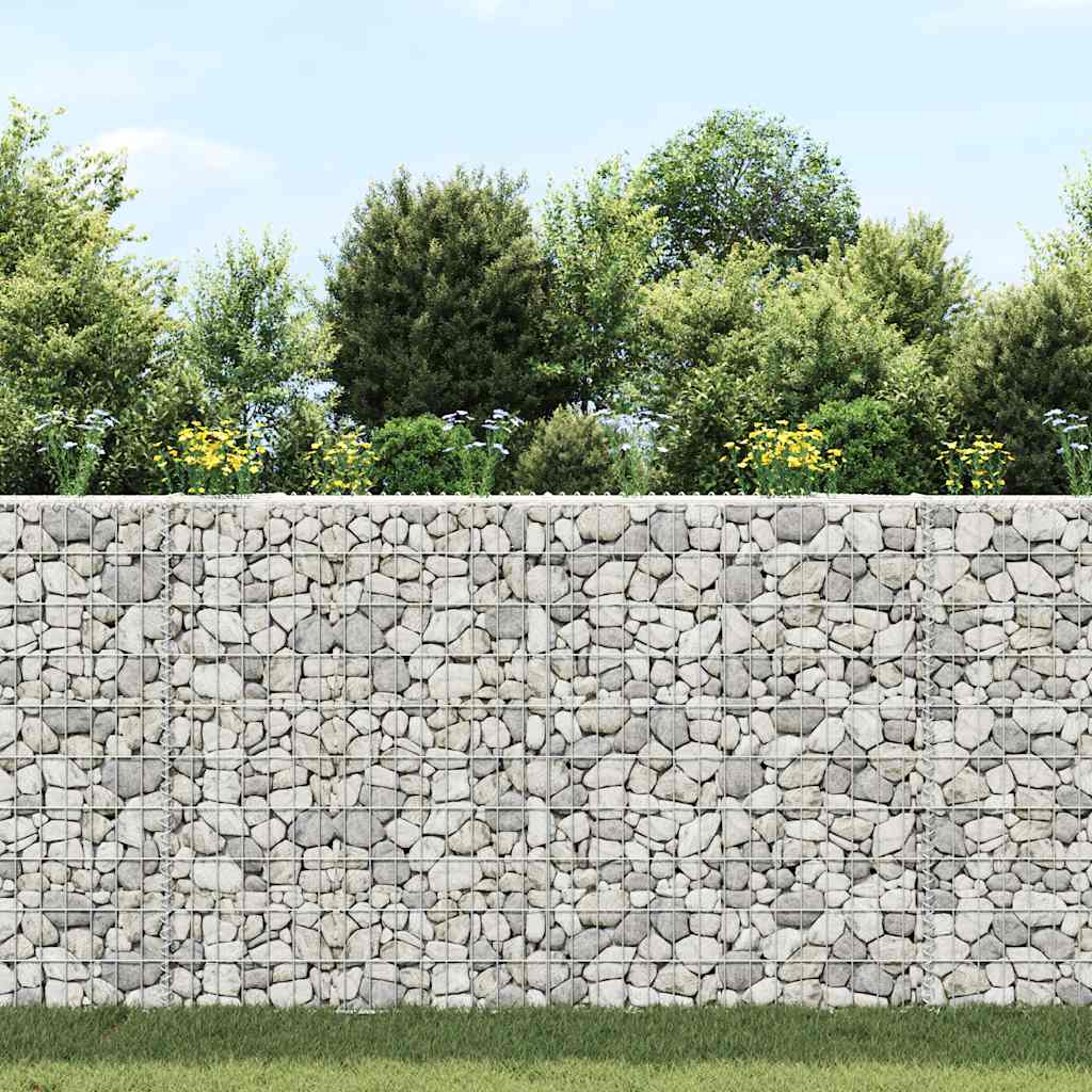 Vidaxl Gabion Planning Bucket Trapezium 150x20x100 cm en acier galvanisé