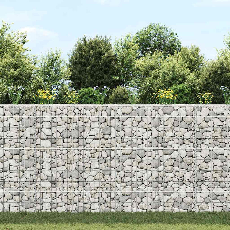 Vidaxl Gabion Planning Bucket Trapezium 150x20x100 cm en acier galvanisé