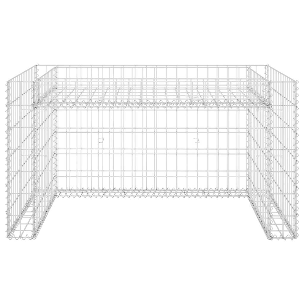 Toit de tondeuse à pelouse Vidaxl avec Planteur 110x80x60cm en acier
