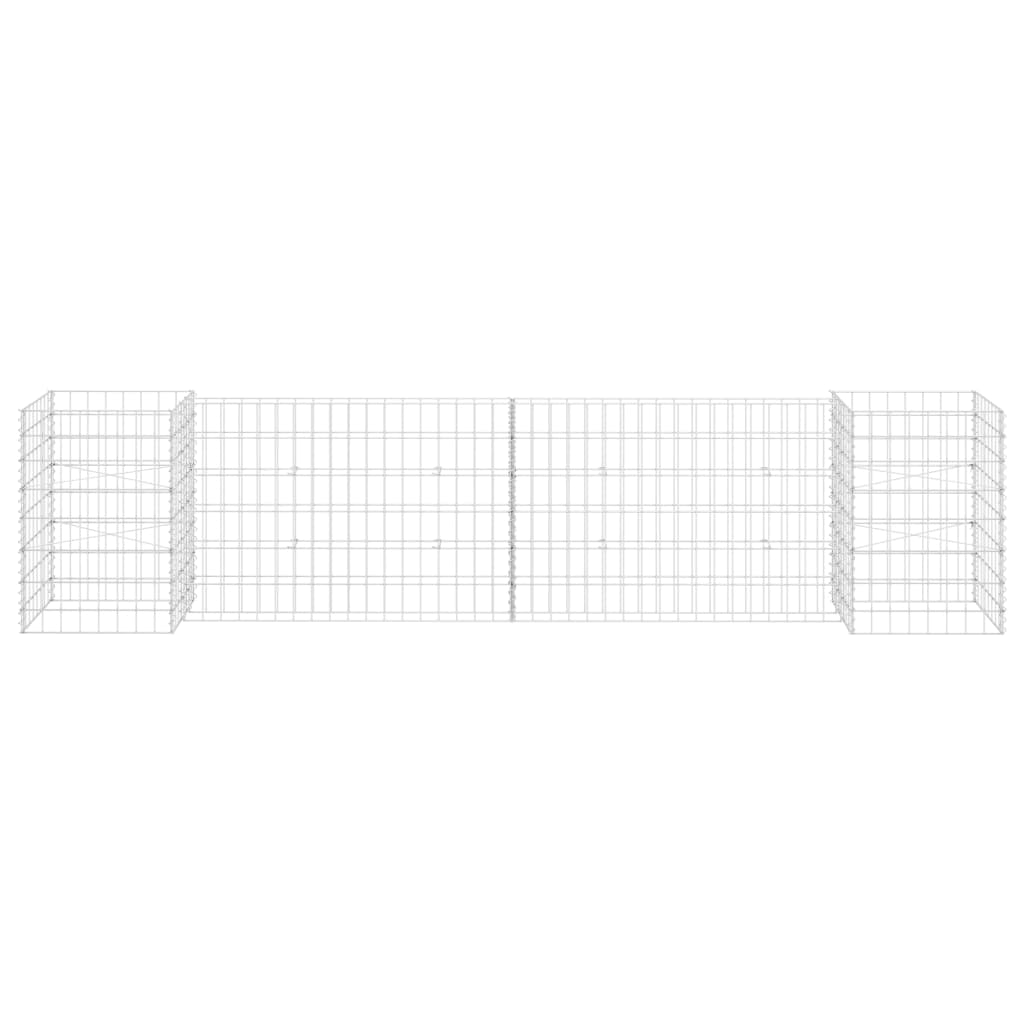 Vidaxl Gabion Planter en H 260x40x60 cm Fil en acier