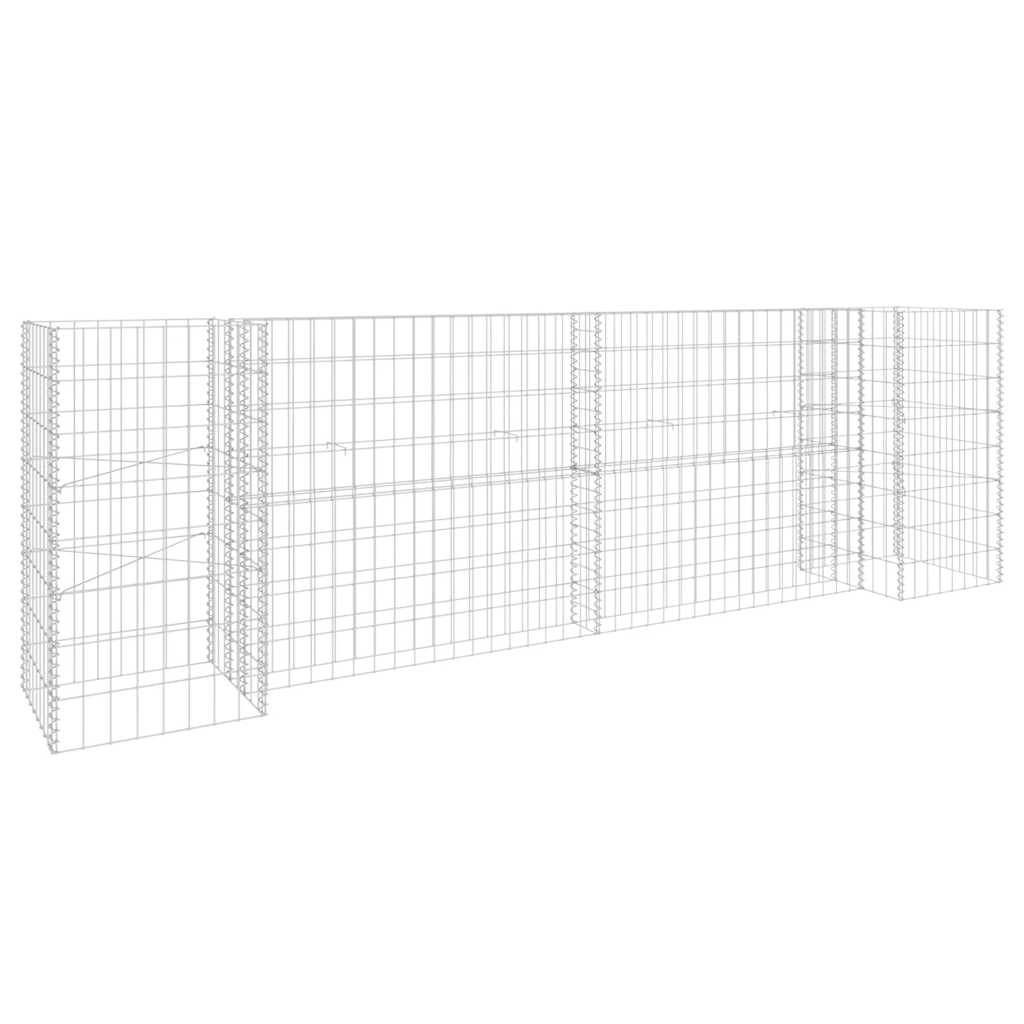Vidaxl Gabion Planter en H 260x40x80 cm Fil en acier