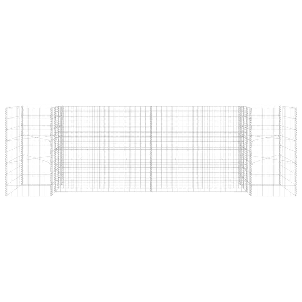 Vidaxl Gabion Planter en H 260x40x80 cm Fil en acier