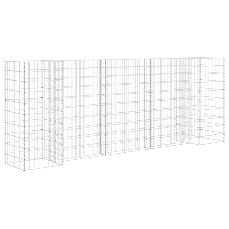 Vidaxl Gabion Planning Boîte en forme de fils en acier 260x40x100 cm