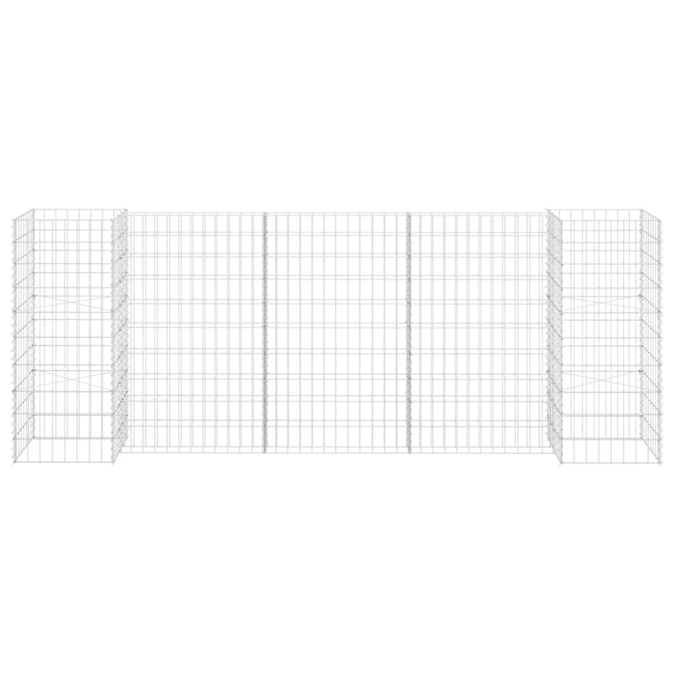 Vidaxl Gabion Planning Boîte en forme de fils en acier 260x40x100 cm