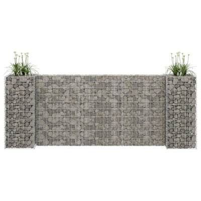 Vidaxl Gabion Planning Boîte en forme de fils en acier 260x40x100 cm