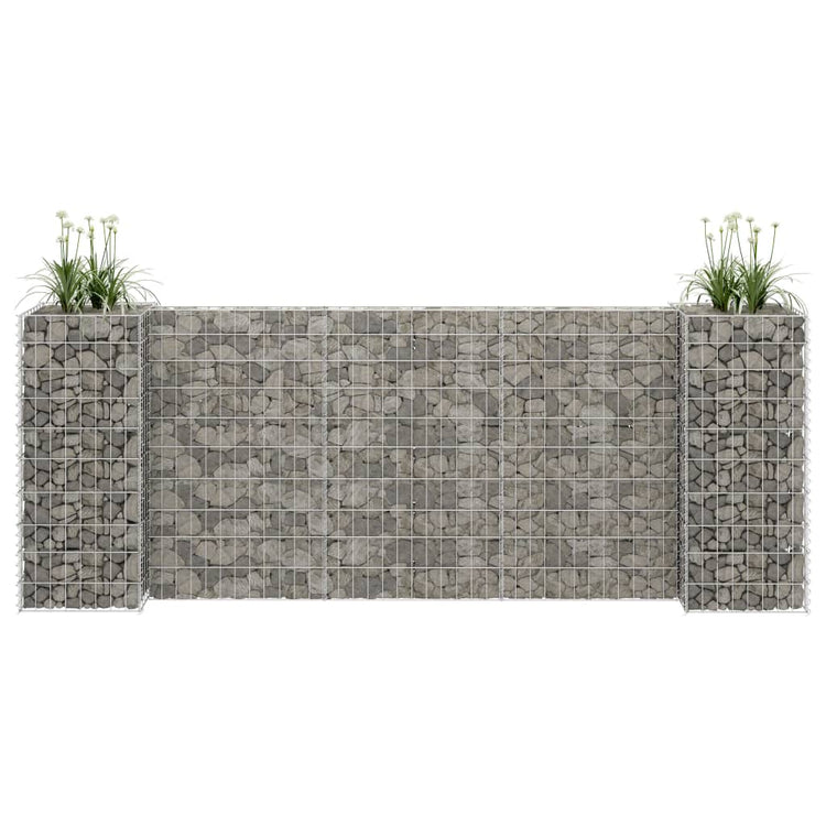 Vidaxl Gabion Planning Boîte en forme de fils en acier 260x40x100 cm