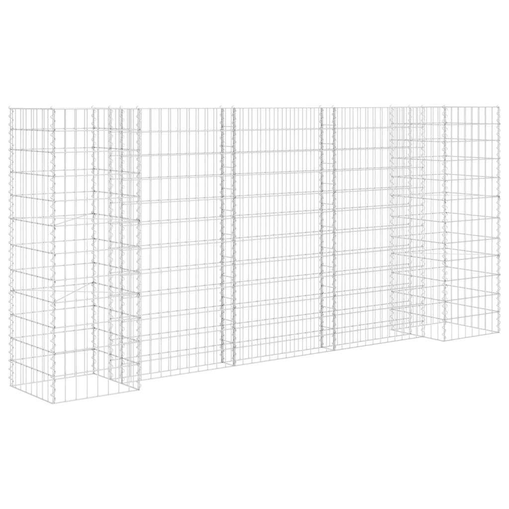 Vidaxl Gabion Planter en H 260x40x120 cm Fil en acier