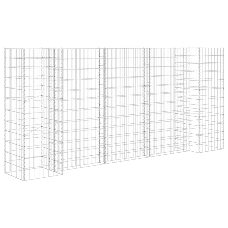 Vidaxl Gabion Planter en H 260x40x120 cm Fil en acier