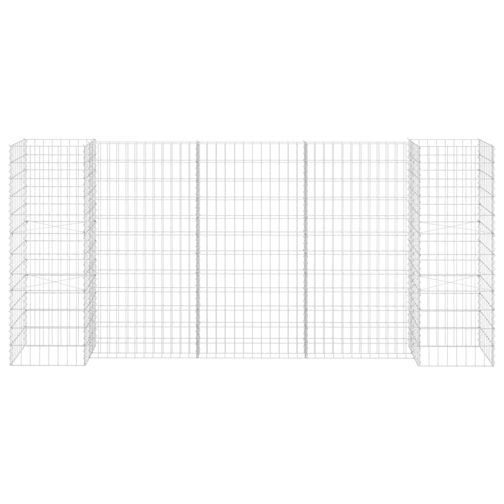 Vidaxl Gabion Planter en H 260x40x120 cm Fil en acier