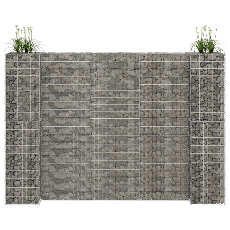 Vidaxl Gabion Planter en H 260x40x180 cm Fil en acier