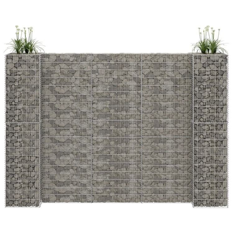 Vidaxl Gabion Planter en H 260x40x200 cm Fil en acier