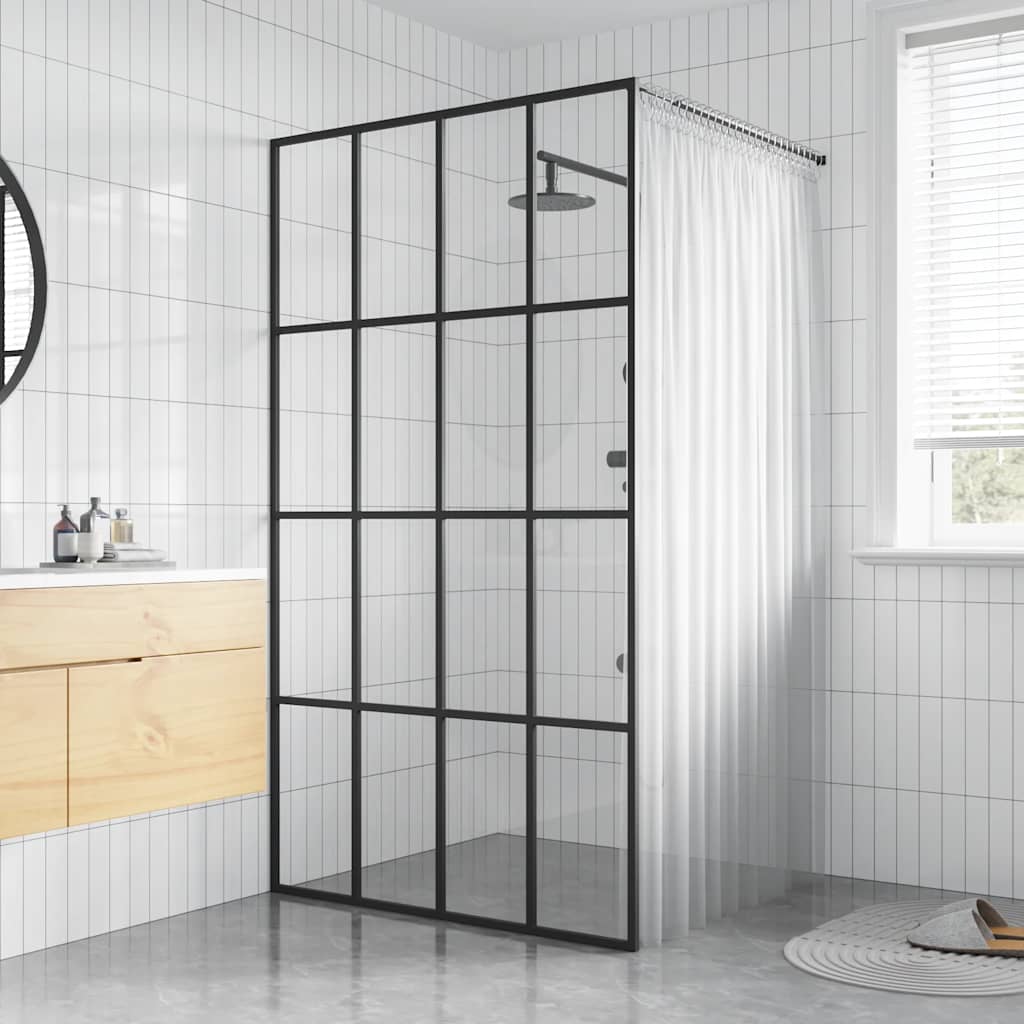 Vidaxl Walk-dans la paroi de douche 80x195 cm Verre trempée transparente