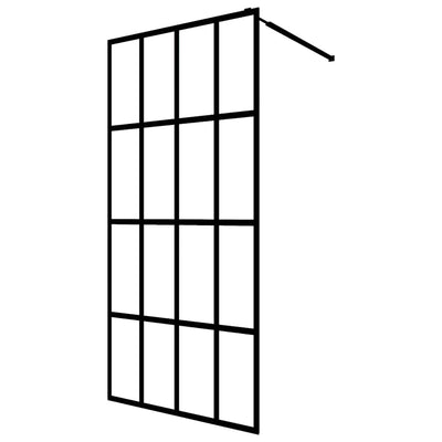 Vidaxl Walk -in Mur de douche 90x195 cm verre trempé transparent