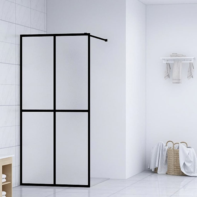 Cabine de douche à l'italienne Vidaxx 80x195 cm verre trempé mat