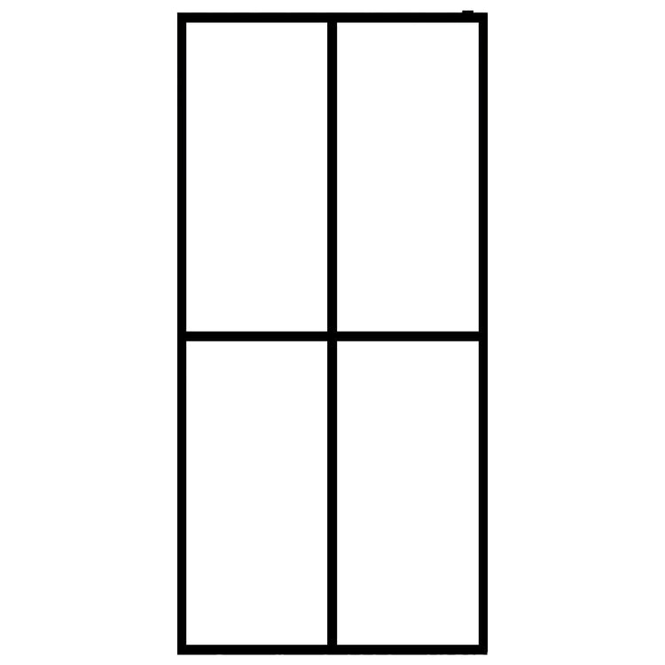 Vidaxl Walk-dans le mur de douche 140x195 cm Mat à la fin du verre