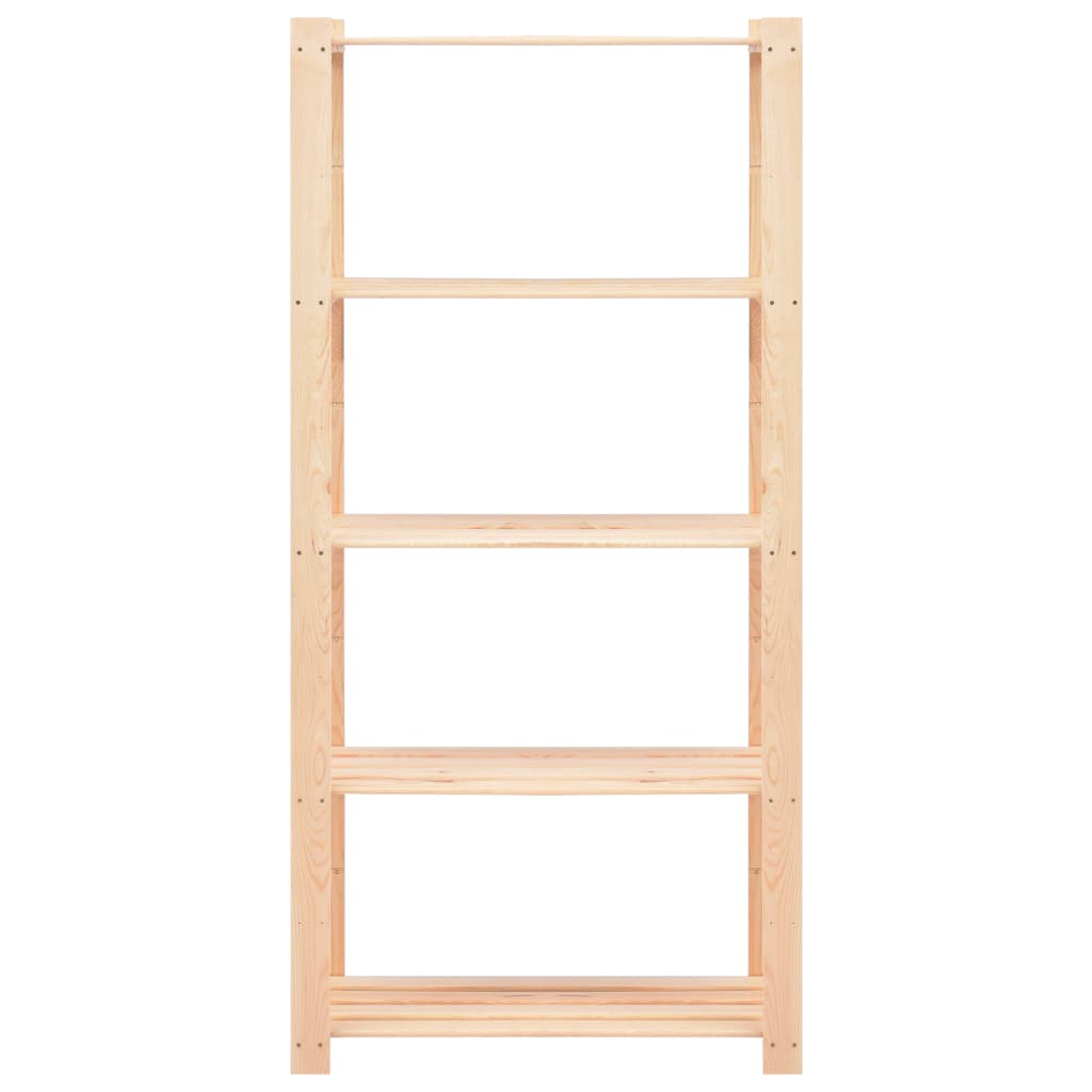 Rack de stockage Vidaxl 5 couches 80x38x170 cm Pine solide 250 kg