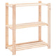 Rack de stockage Vidaxl 3 couches 80x38x90 cm Bois de pin massif 150 kg