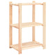 Vidaxl Storage Rack à 3 couches 60x38x90 cm Pine solide 150 kg