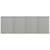 Vidaxl Gaartjenspanelen Mur à 4 pcs 40x58 cm en acier