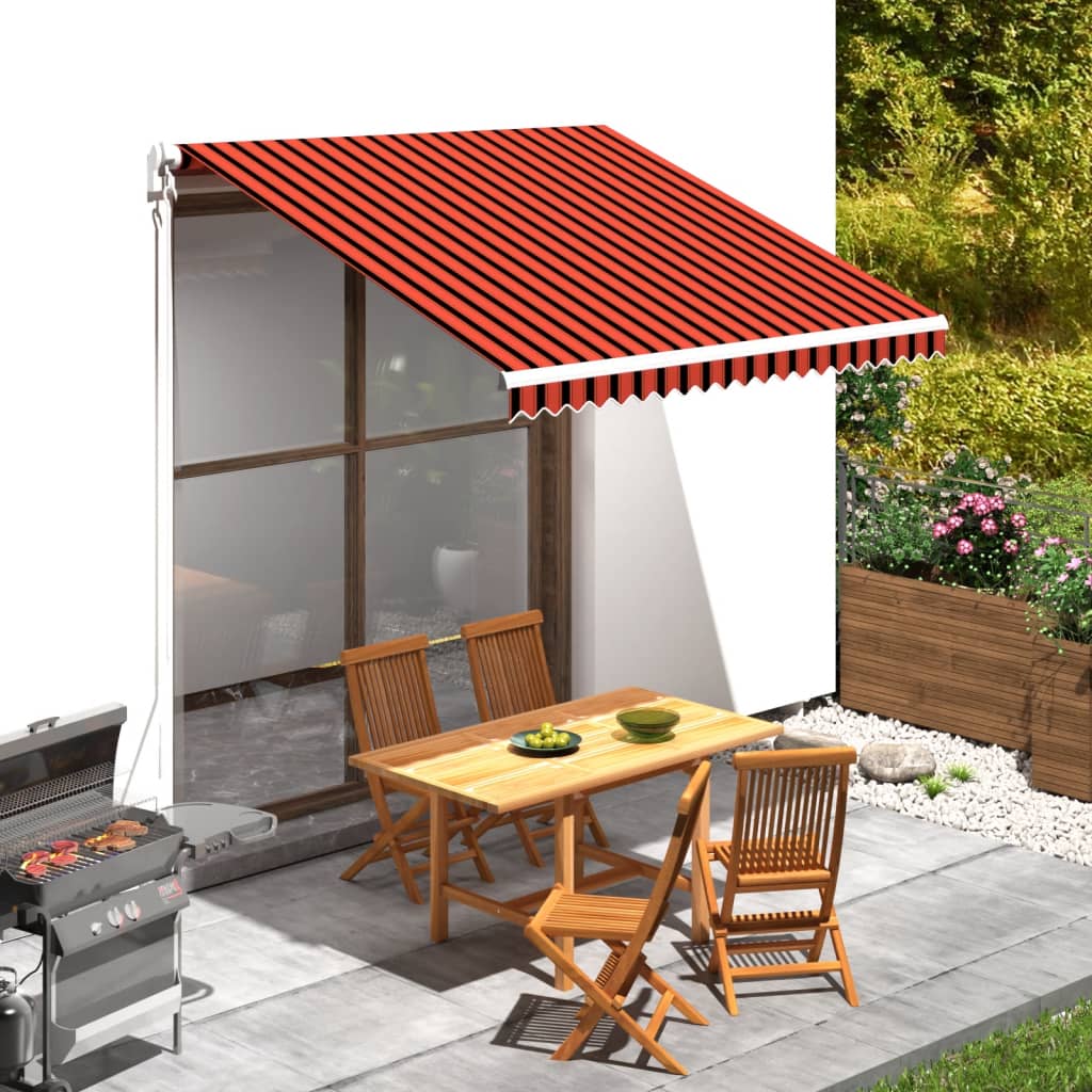 Vidaxl Laifeldoek 300x250 cm toile orange et marron