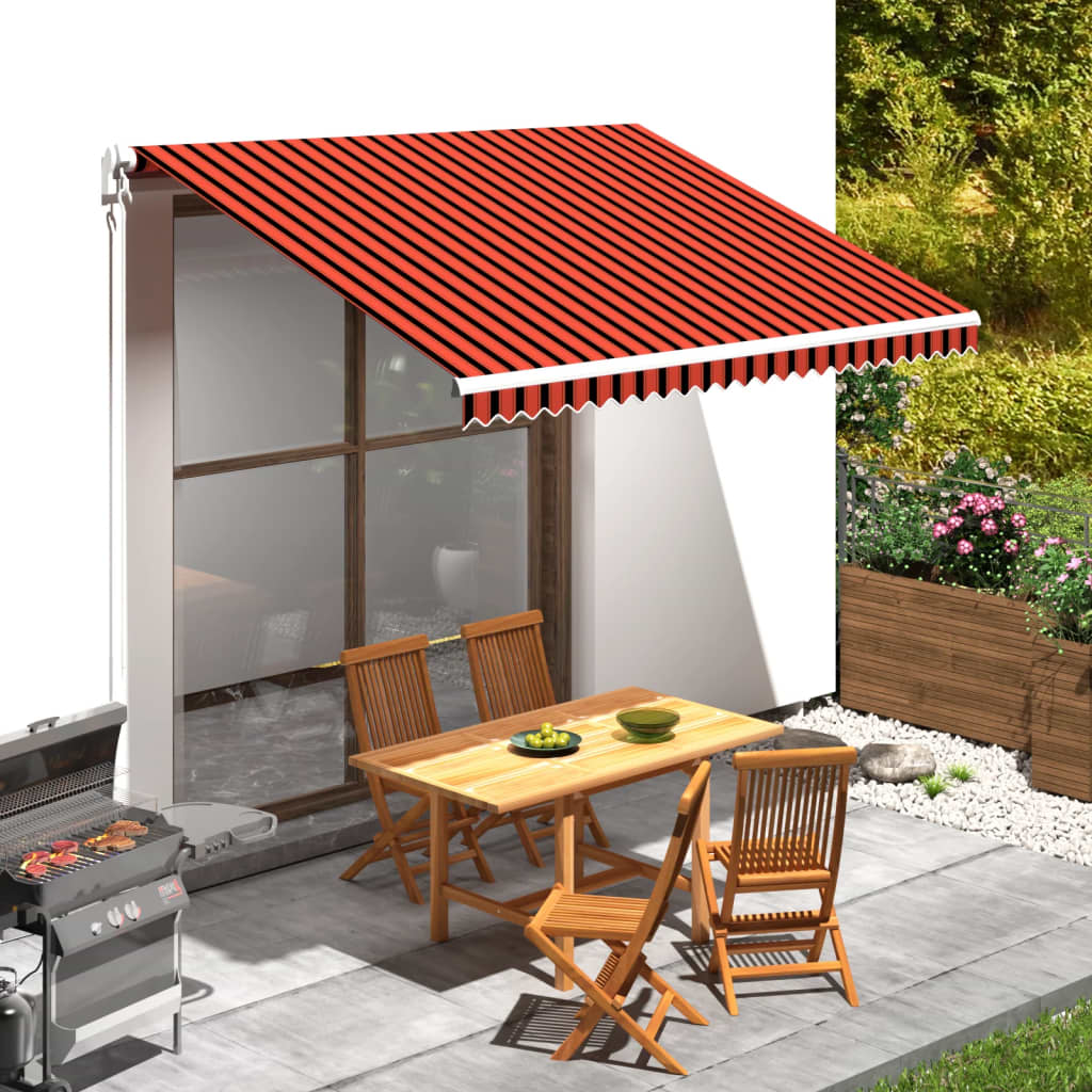 Vidaxl Laifeldoek 350x250 cm toile orange et marron