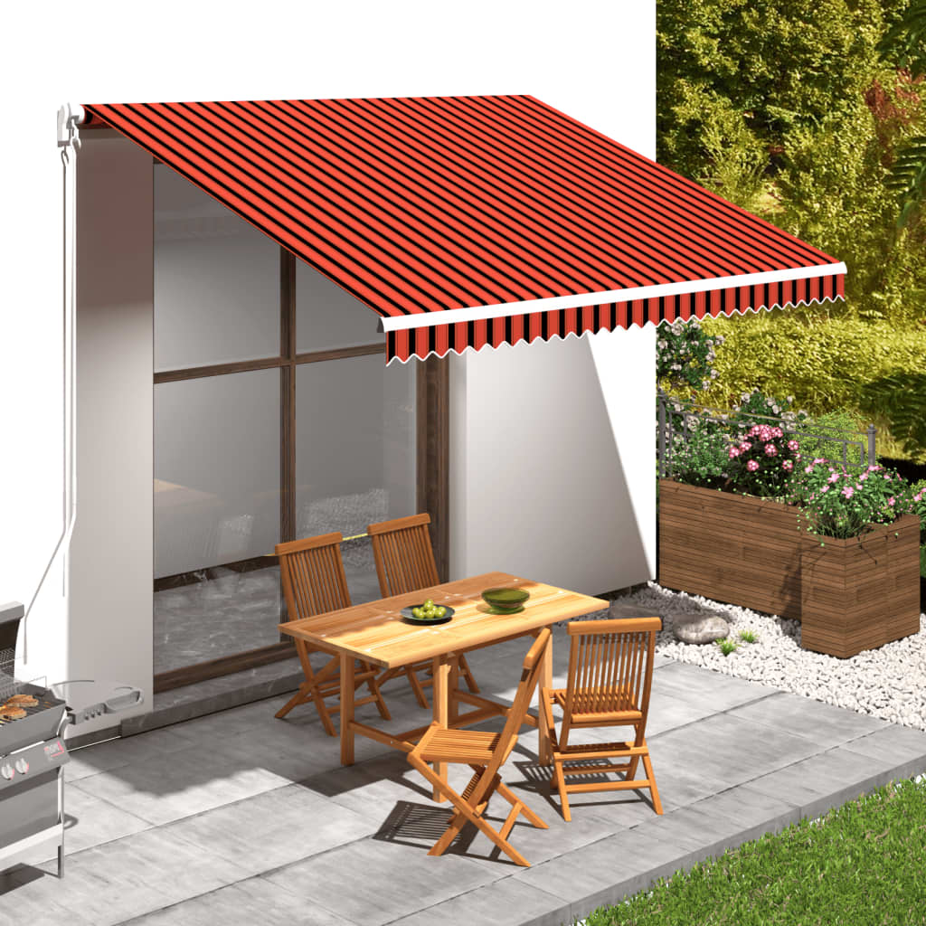 Vidaxl Laifeldoek 400x300 cm toile orange et marron