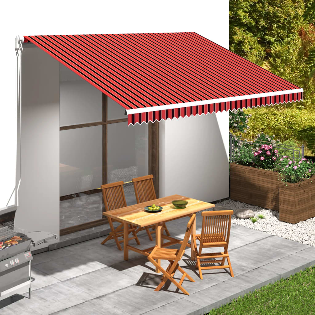 Vidaxl Laifeldoek 450x300 cm toile orange et marron