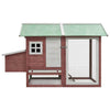 Vidaxl Poulet Coop 170x81x110 cm Pine Solid Pine Pine Mokka