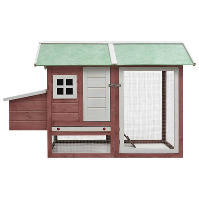 Vidaxl Poulet Coop 170x81x110 cm Pine Solid Pine Pine Mokka