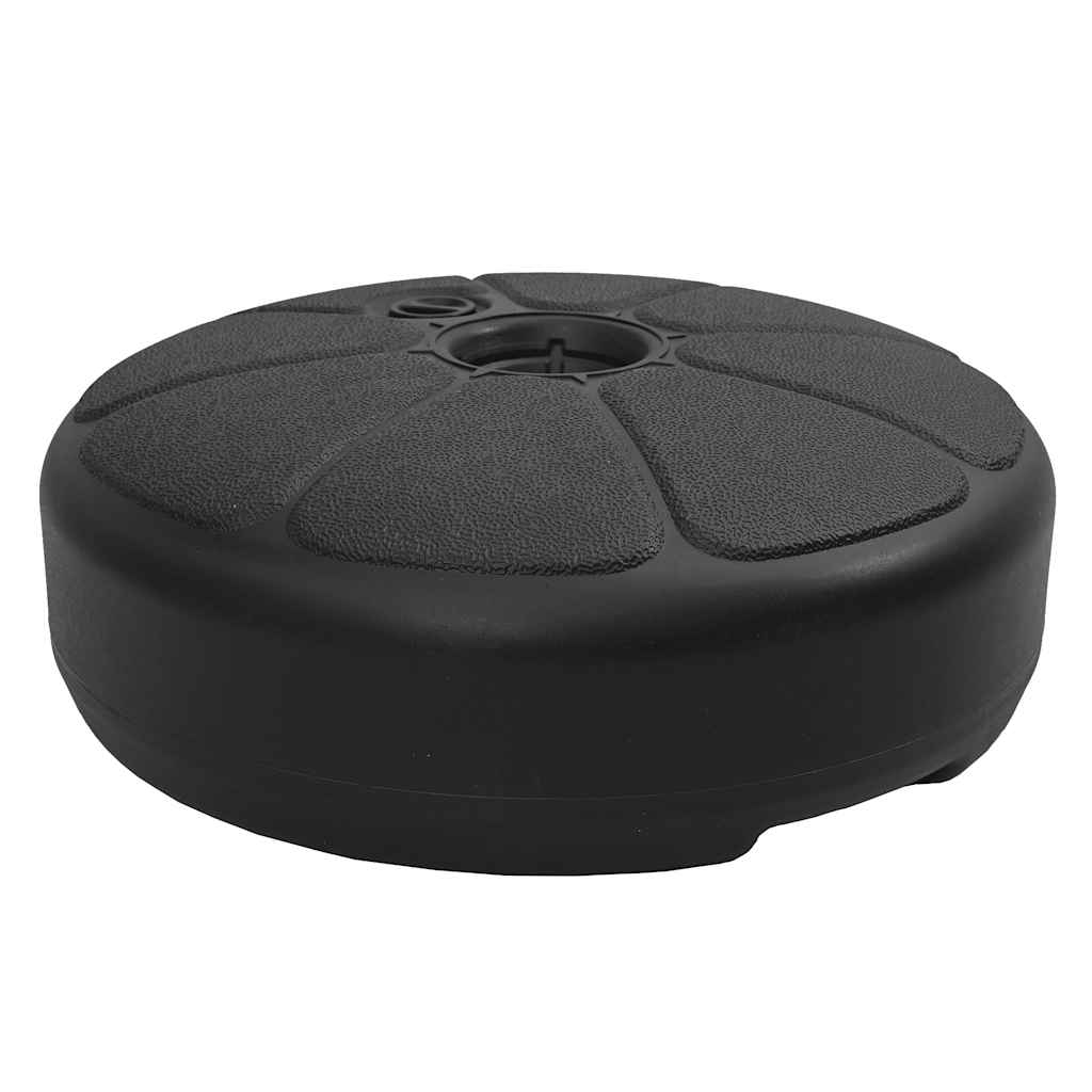 Vidaxl Parasol Foot rempli d'eau de sable 15 l noir