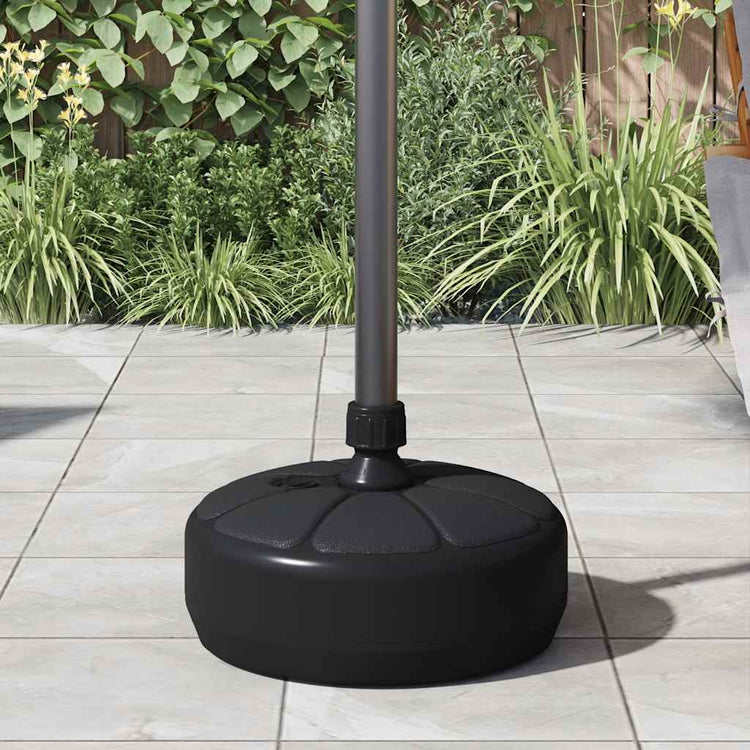 Vidaxl Parasol Foot rempli d'eau de sable 15 l noir
