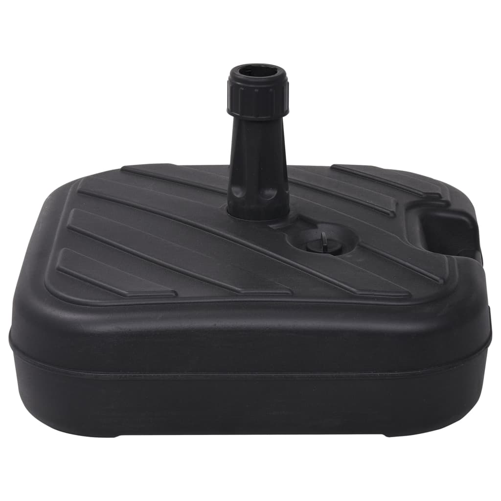 Pied de parasol vidaxl rempli d'eau de sable 24 l noir