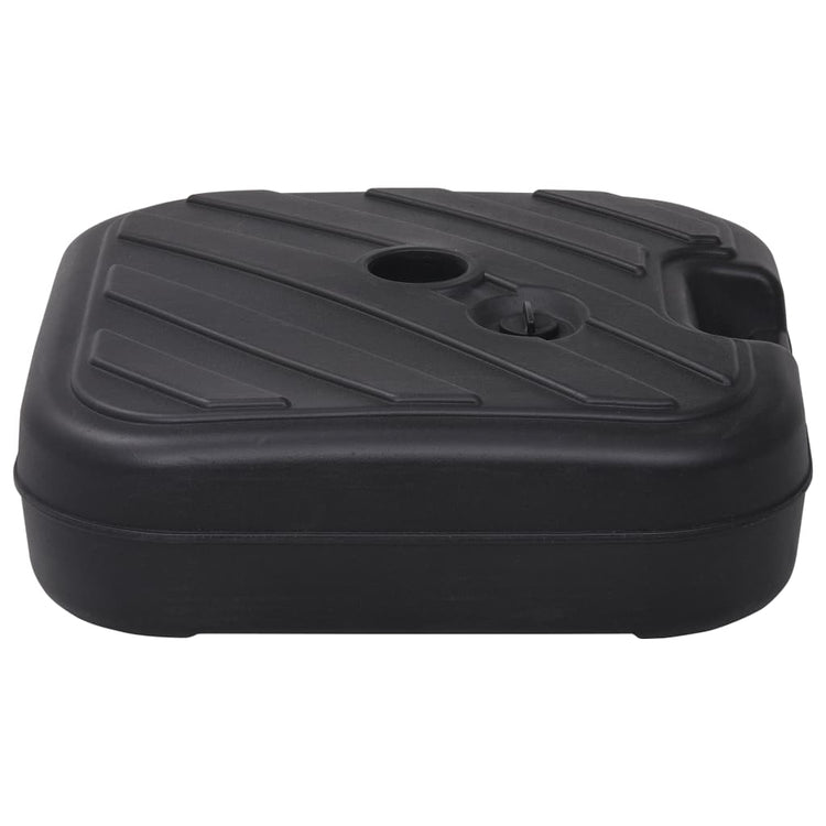 Pied de parasol vidaxl rempli d'eau de sable 24 l noir