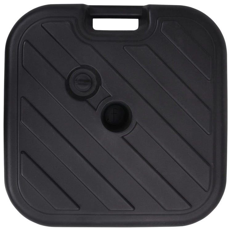 Pied de parasol vidaxl rempli d'eau de sable 24 l noir