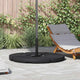 Vidaxl parasol pieds ventilateur - en forme de 4 ST Black