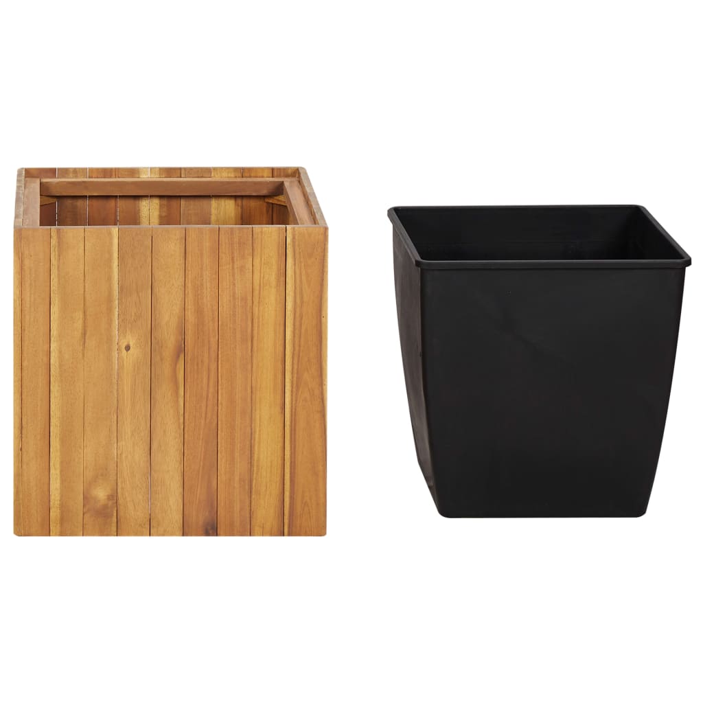 INSERT PLANTER VIDAXL 43.5x43.5x44 cm ACACIAH SOLIDE