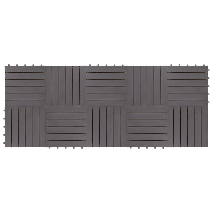 Vidaxl Terrace Tiles 10 PCS 30x30 cm ACACIAHOUT SOLIE Graywash