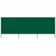 Pare-brise Vidaxl 3 panneaux 400x80 cm Tissu vert
