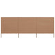 Pare-brise vidaxl 3 panneaux 400x80 cm tissu taupe