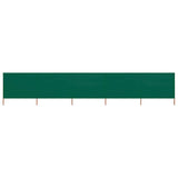Pare-brise Vidaxl 5 panneaux 600x80 cm tissu vert - afbeelding 1