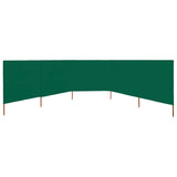 Pare-brise Vidaxl 5 panneaux 600x80 cm tissu vert - afbeelding 3