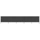 Pare-brise Vidaxl 5 panneaux 600x80 cm Tissu anthracite