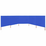 Pare-brise vidaxl 5 panneaux 600x80 cm tissu azure bleu - afbeelding 3