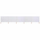 Pare-brise Vidaxl 5 panneaux 600x120 cm Sable de tissu blanc
