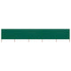 Pare-brise Vidaxl 5 panneaux 600x120 cm Tissu vert