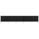 Pare-brise Vidaxl 5 panneaux 600x120 cm tissu noir