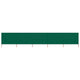 Pare-brise Vidaxl 5 panneaux 600x160 cm Tissu vert