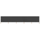 Pare-brise Vidaxl 5 panneaux 600x160 cm Tissu anthracite